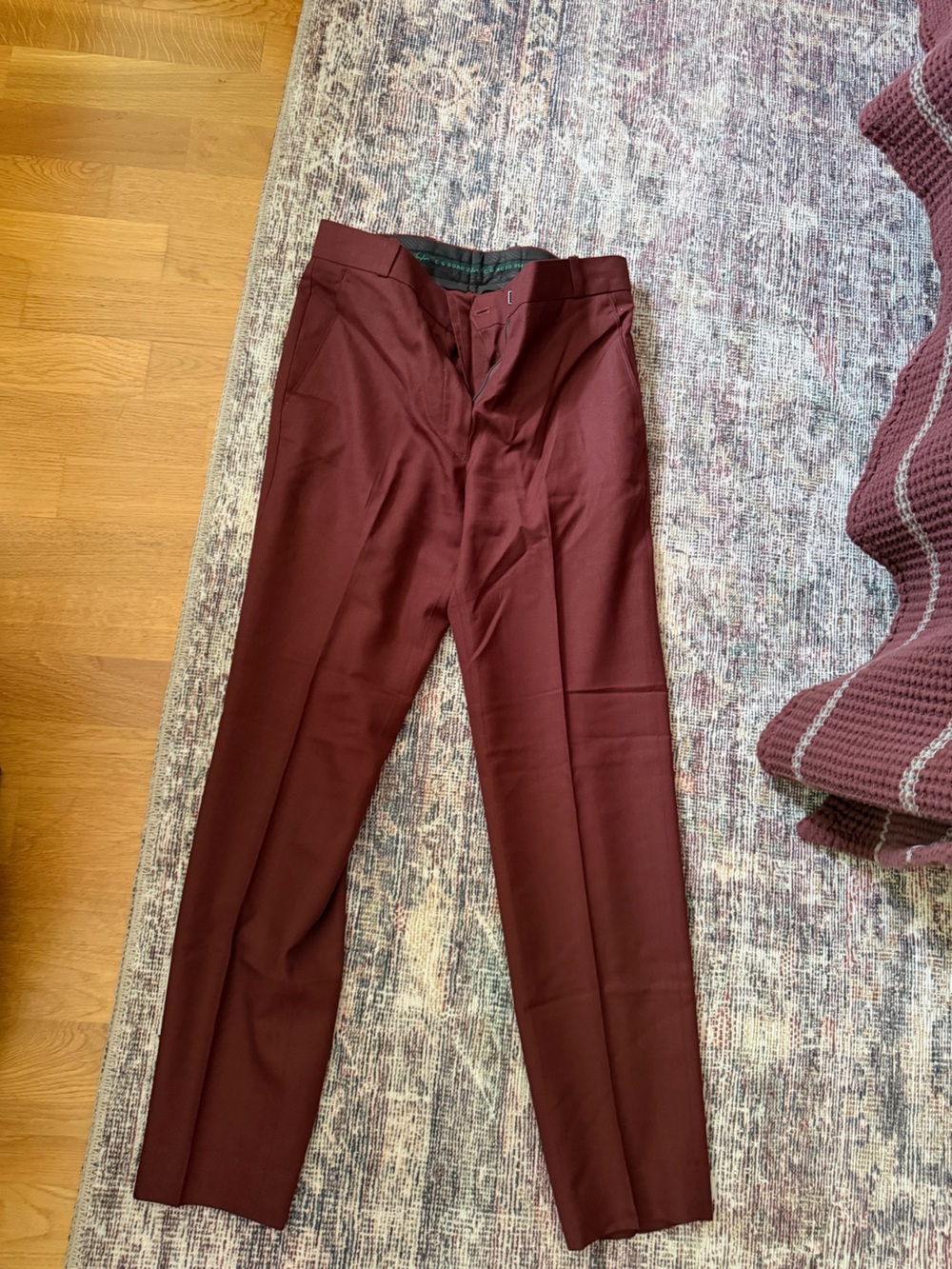 Women’s Tailored Burgundy/ brown Dress Pants